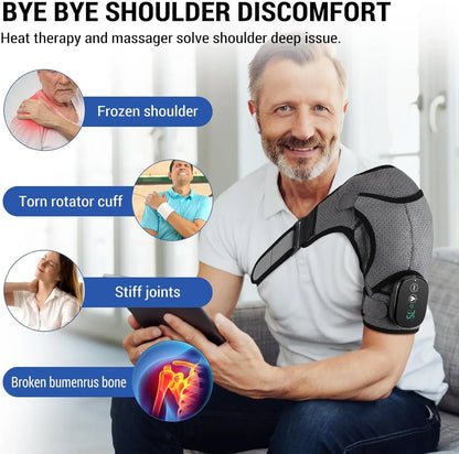 UltraVibe™ Heated Shoulder Wrap (Instant Relief)