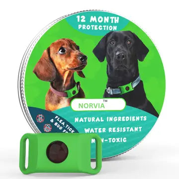 Norvia™  12 Months All Natural Flea and Tick Tags for Dogs
