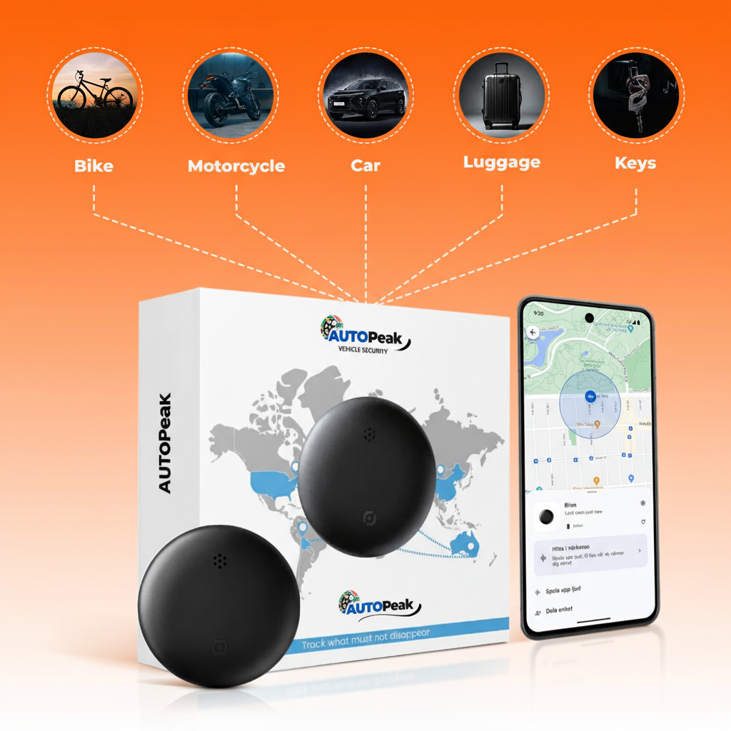AutoPeak Tracker Hero - Logo na Caixa